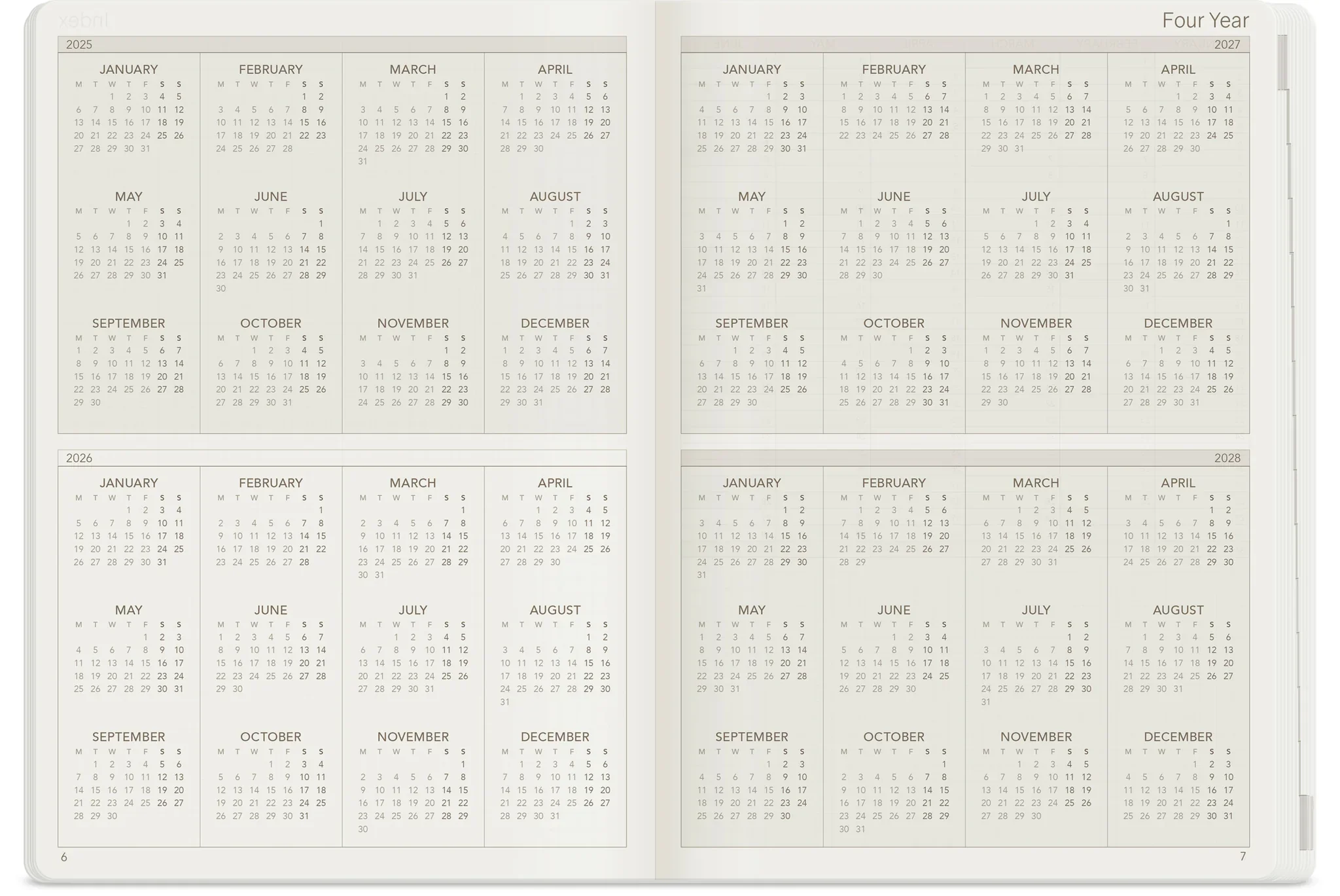 Wonderland222 2026 B6 Weekly Planner - All-in-One - Unstacked Weekends - Image 4