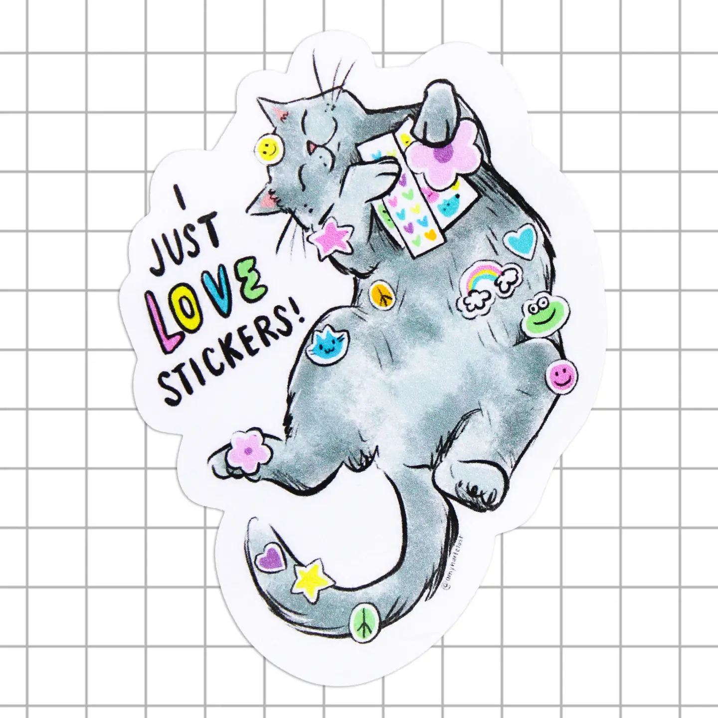 Amy Hartelust Art & Illustration - Vinyl Sticker - Just Love Stickers