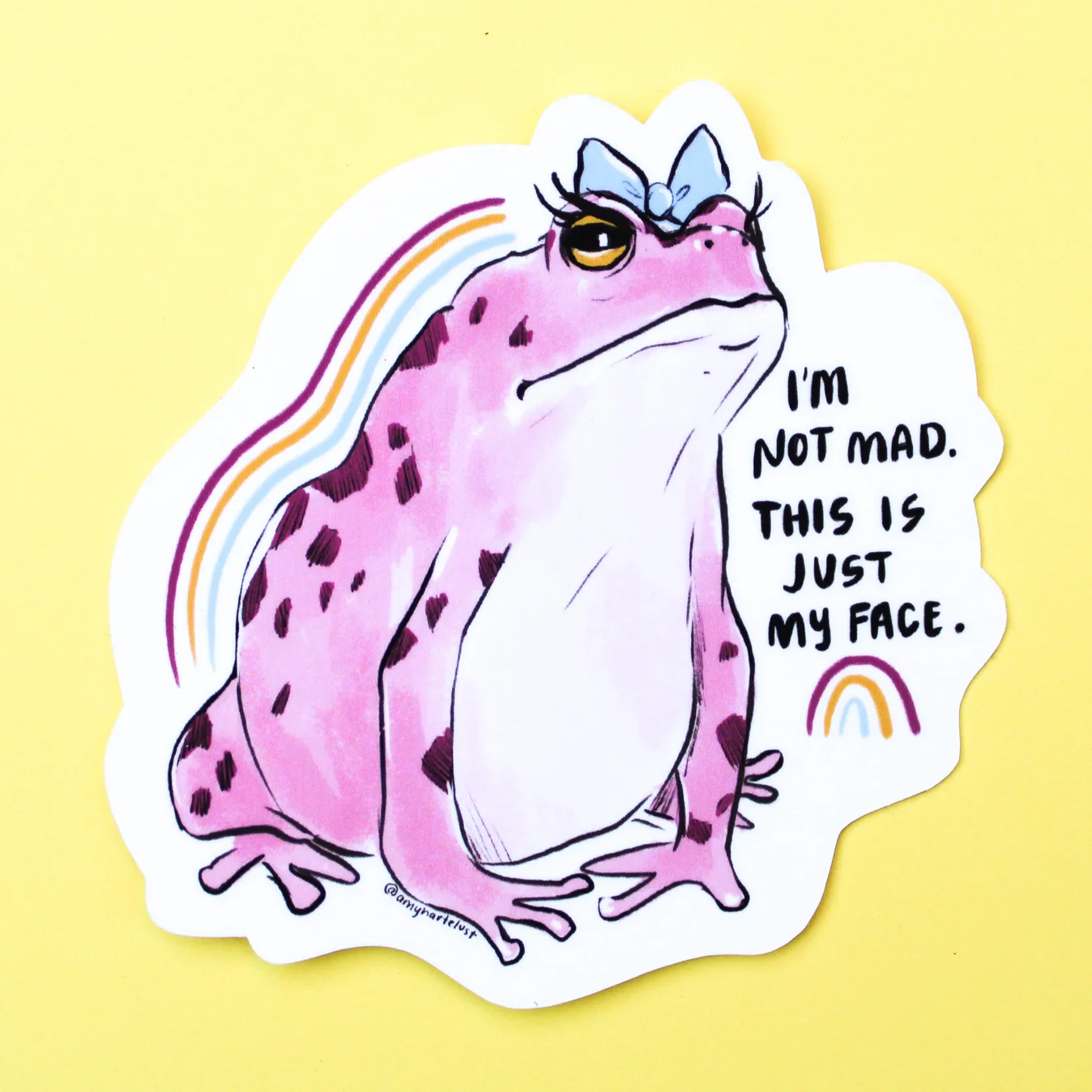 Amy Hartelust Art & Illustration - Vinyl Sticker - Just My Face
