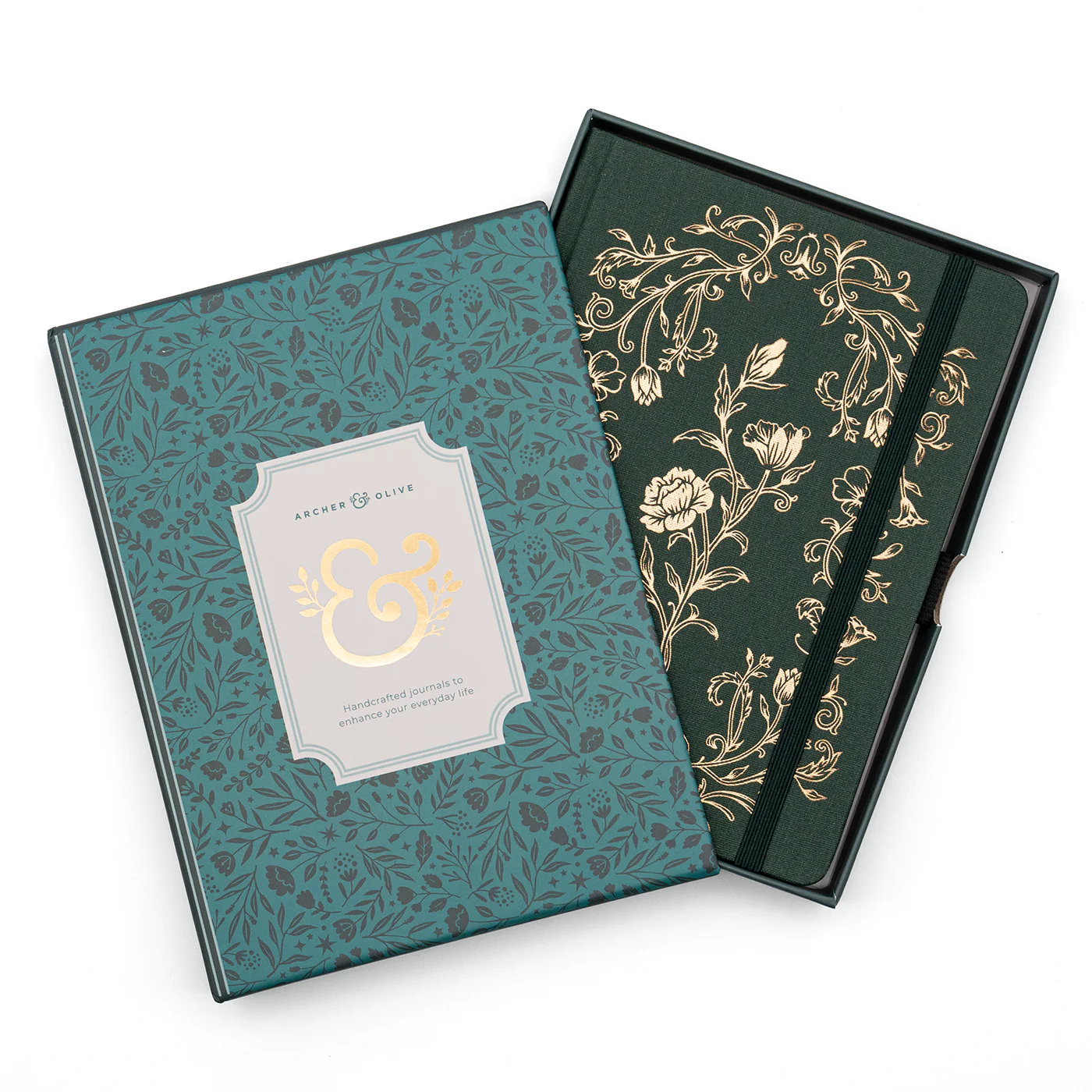Archer & Olive - Antique Floral Dot Grid Notebook - B6 - Image 2