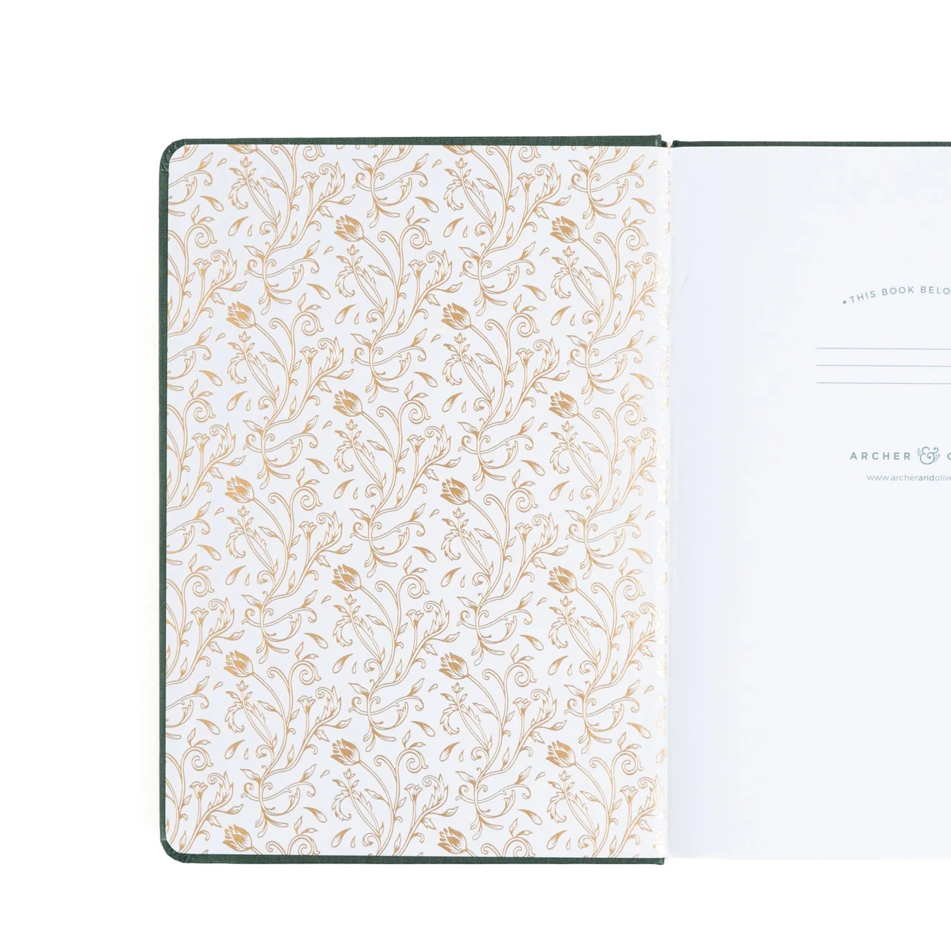 Archer & Olive - Antique Floral Dot Grid Notebook - B6 - Image 3