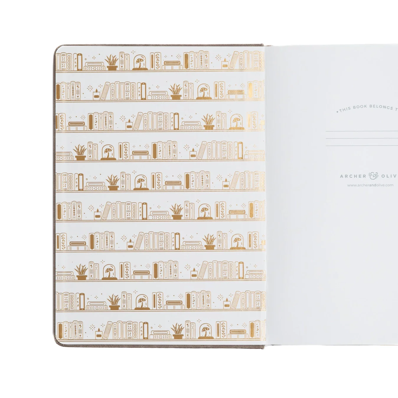 Archer & Olive - Bookshelf Lined Notebook - A5 - Image 2