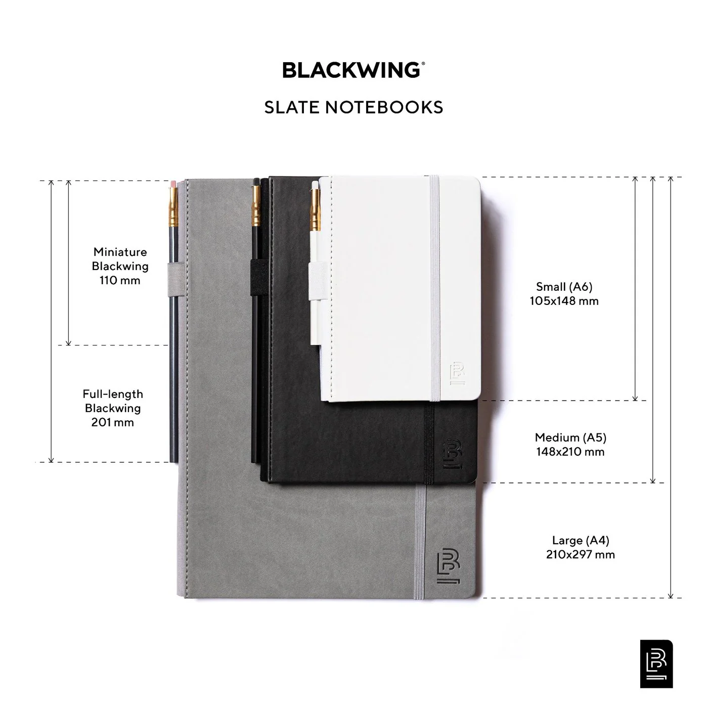 Blackwing Large (A4) Slate Notebook- Black - Image 3