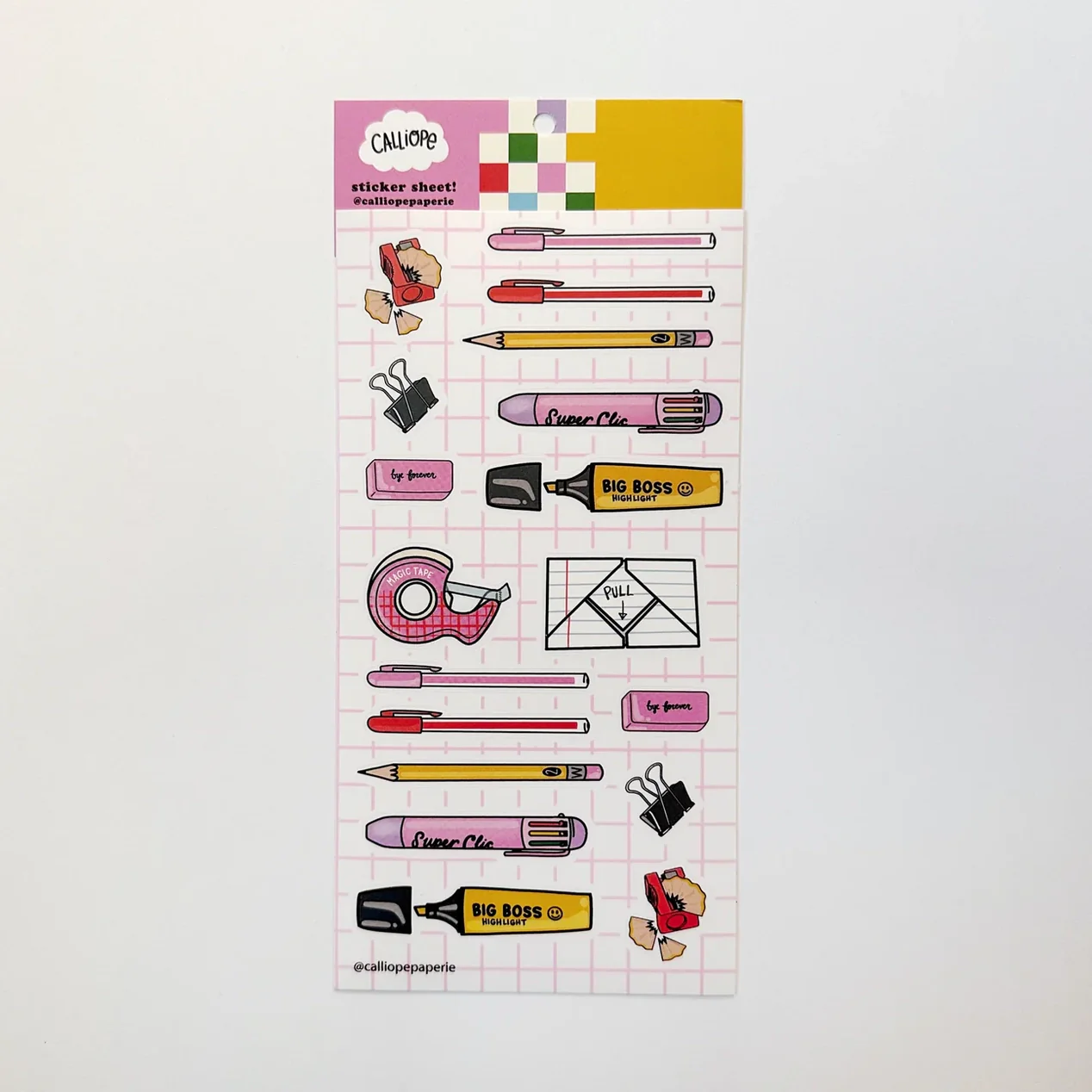 Calliope Pencil Factory - Office Supplies Stickers