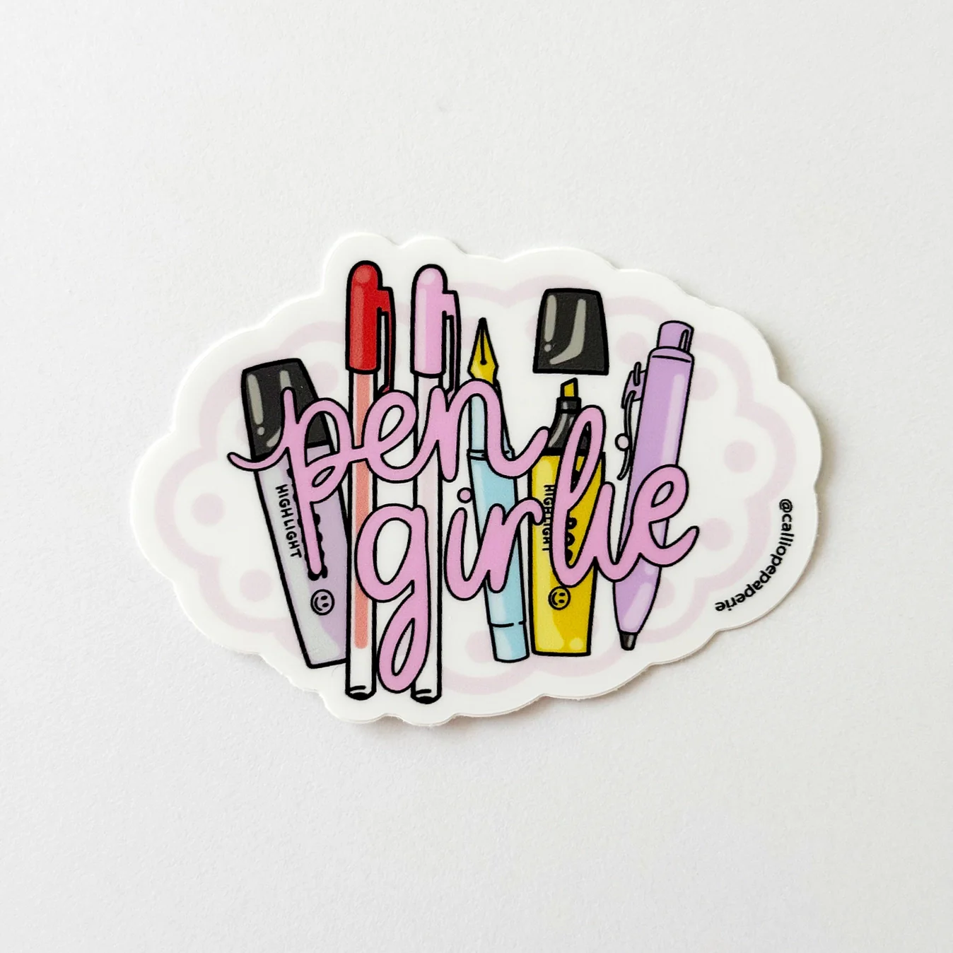 Calliope Pencil Factory - Vinyl Sticker - Pen Girlie