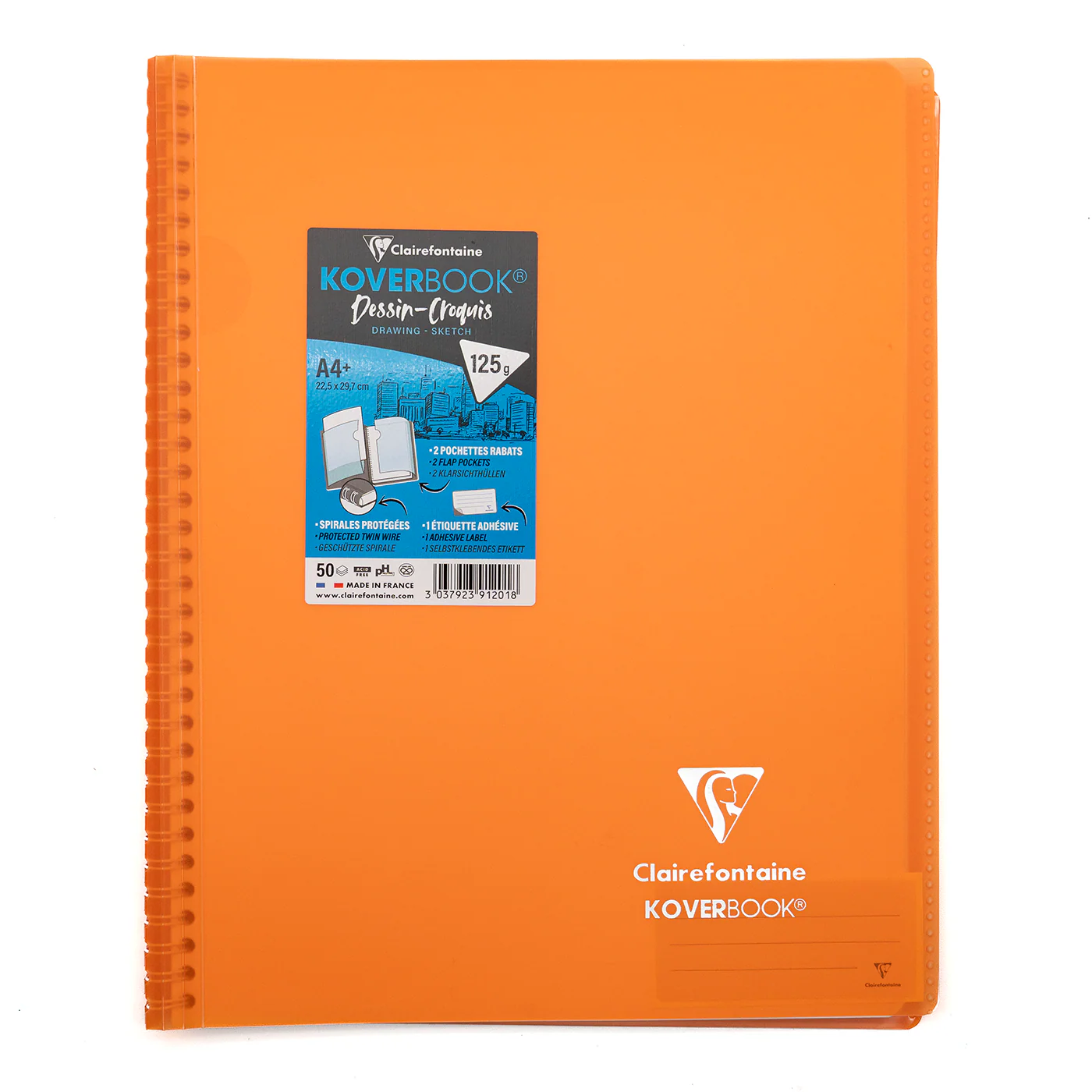 Clairefontaine A4+ Side Wirebound Sketch Notebook - Image 4