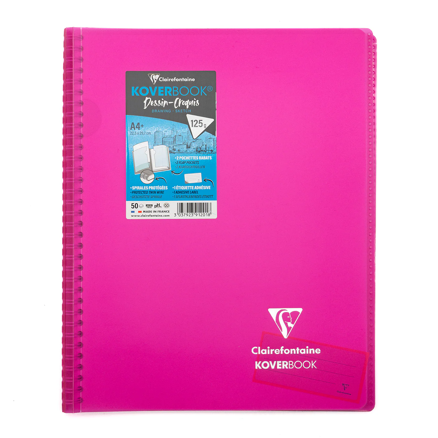 Clairefontaine A4+ Side Wirebound Sketch Notebook - Image 5