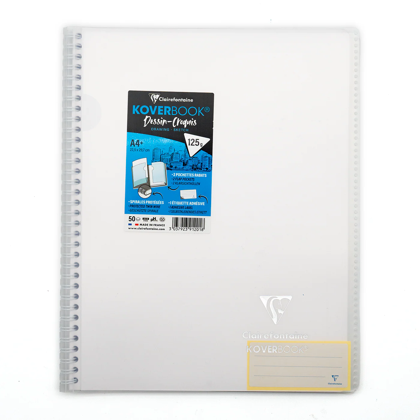 Clairefontaine A4+ Side Wirebound Sketch Notebook - Image 6