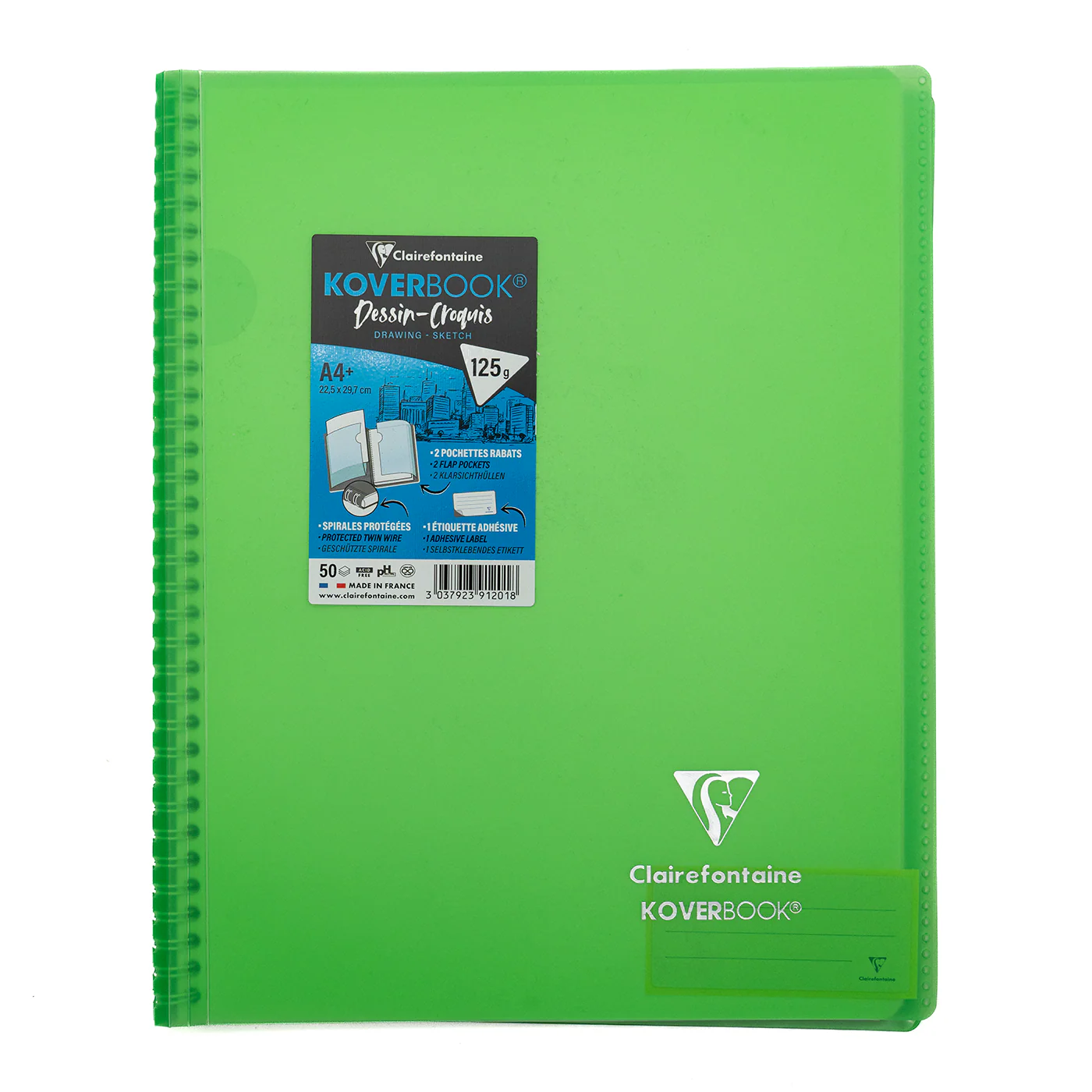 Clairefontaine A4+ Side Wirebound Sketch Notebook - Image 7