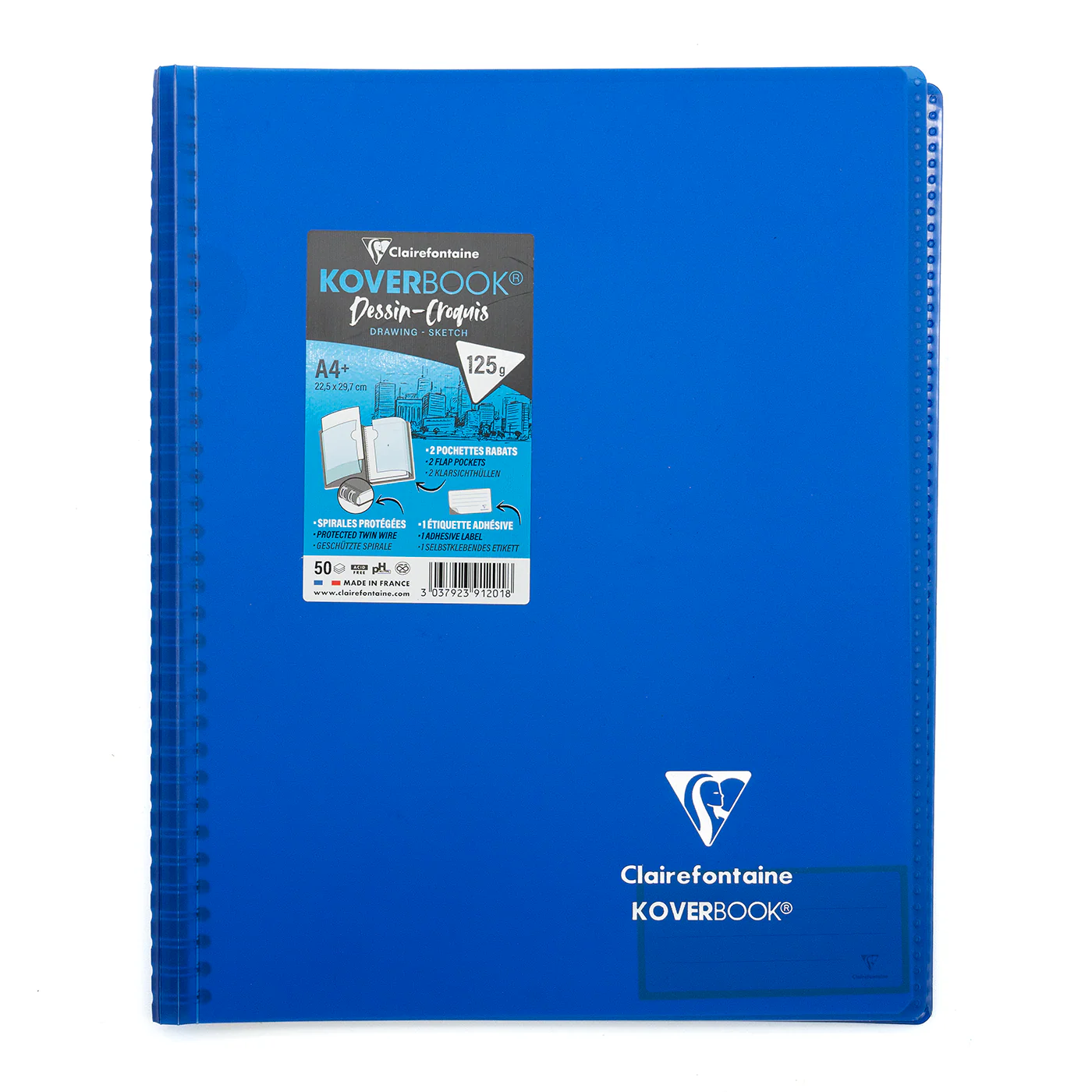 Clairefontaine A4+ Side Wirebound Sketch Notebook - Image 8