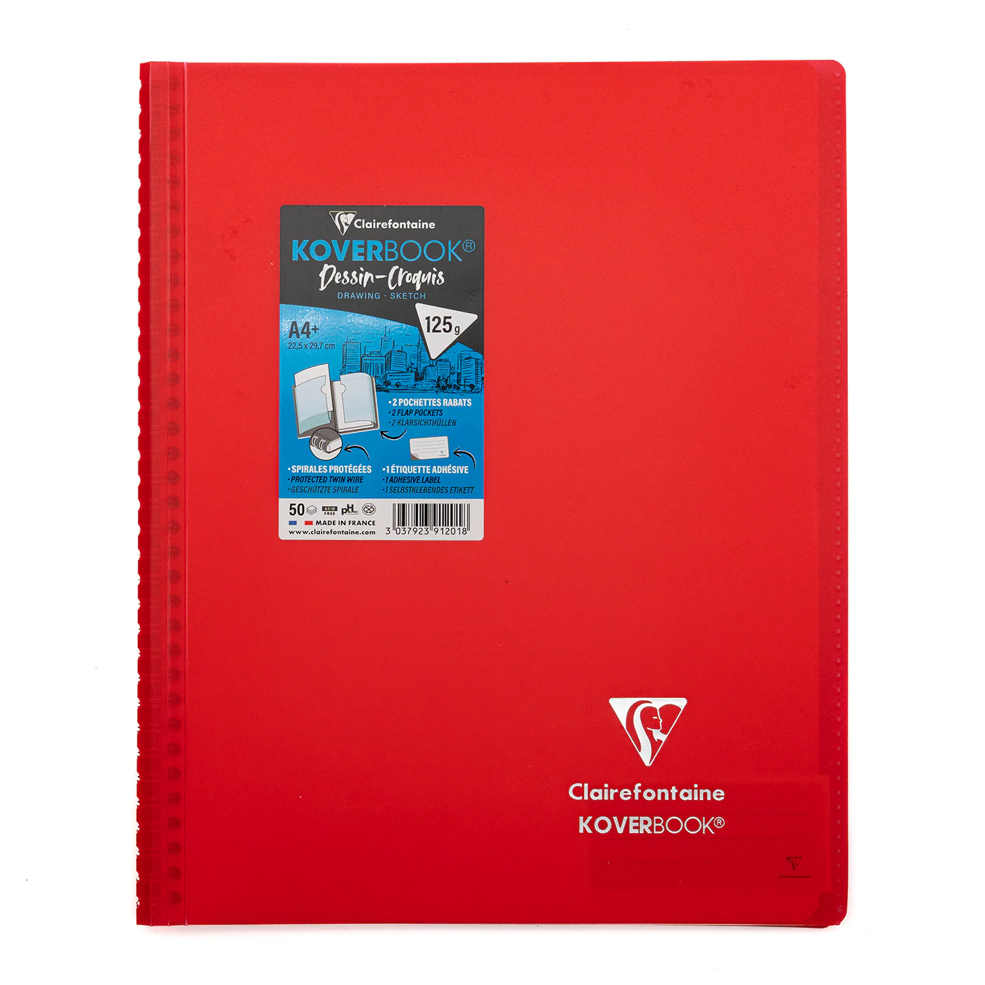 Clairefontaine A4+ Side Wirebound Sketch Notebook - Image 9