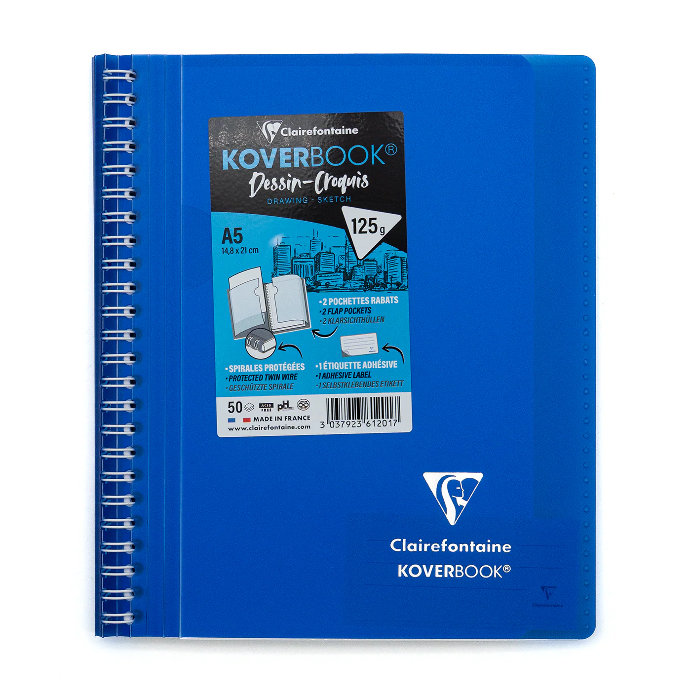 Clairefontaine A5 Side Wirebound Sketch Notebook - Image 7