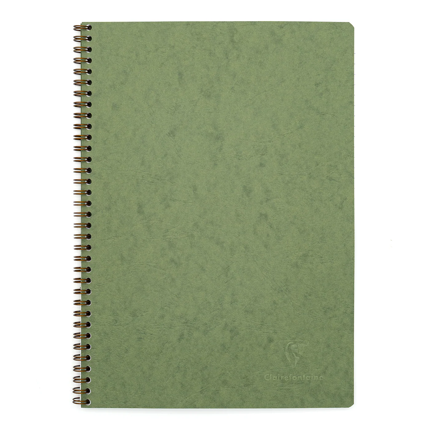Clairefontaine Basics A4 Side Wirebound Notebook- Green, Lined