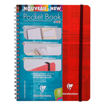 Clairefontaine Classics A5 Side Wirebound Notebook w/ Elastic Closure - Image 3