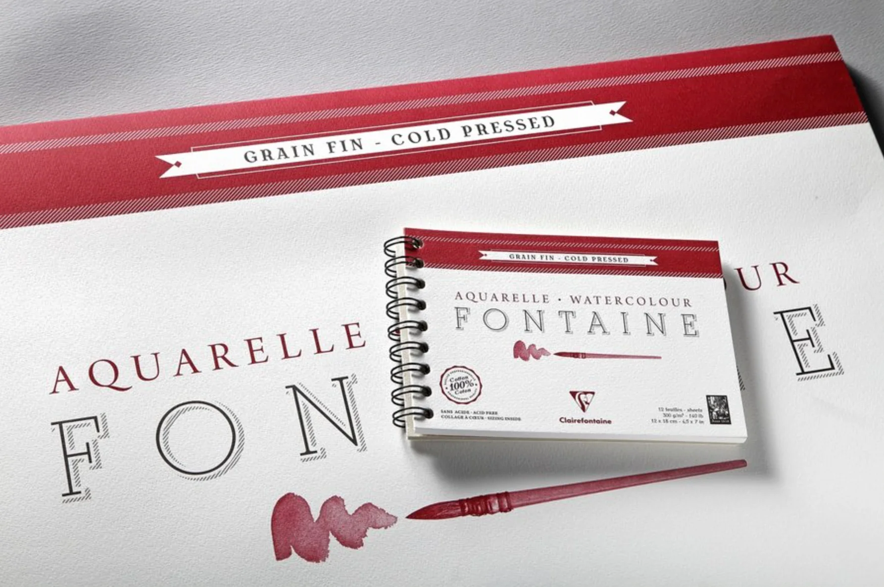 Clairefontaine Fontaine 300gsm Cold Pressed Watercolor Notebook - Image 2