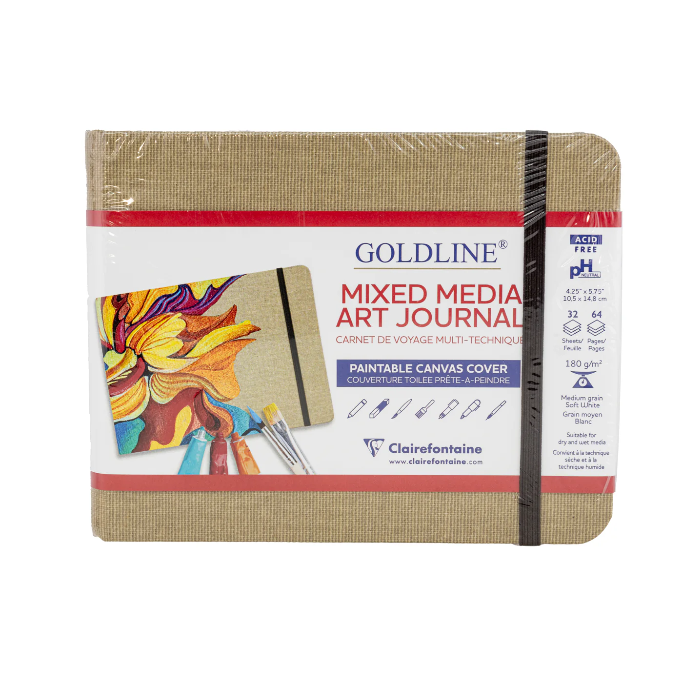 Clairefontaine Goldline Landscape Mixed Media Art Journal