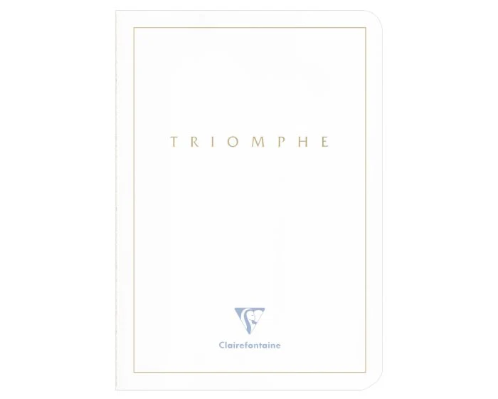 Clairefontaine Triomphe A5 Lined Notebook - White