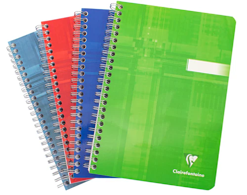 Clairefontaine Classics A5 Side Wirebound Notebook- Lined (90 Sheets)