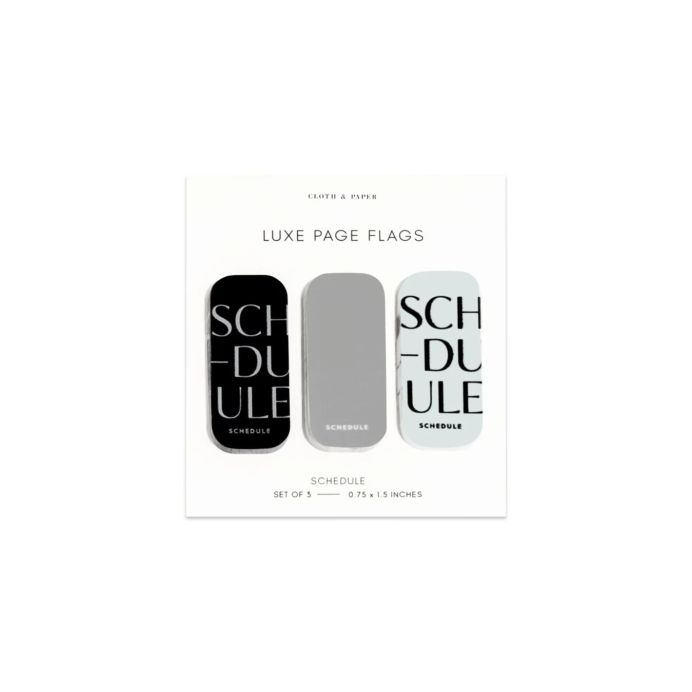 Cloth & Paper - Luxe Page Flag Trio - Image 2
