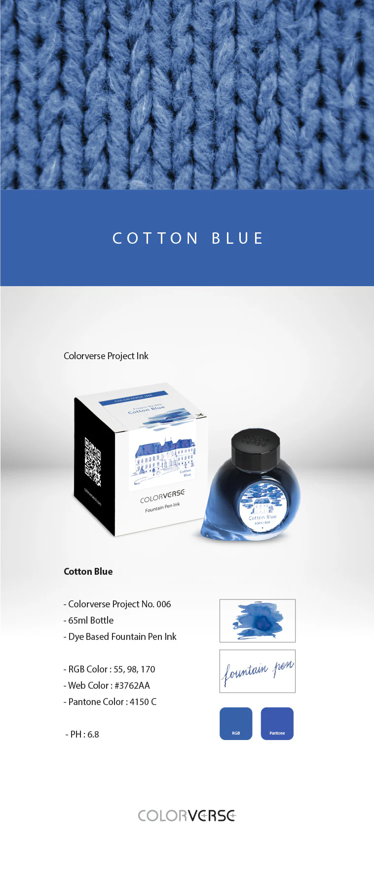 Colorverse Project No. 006 Cotton Blue - Image 4