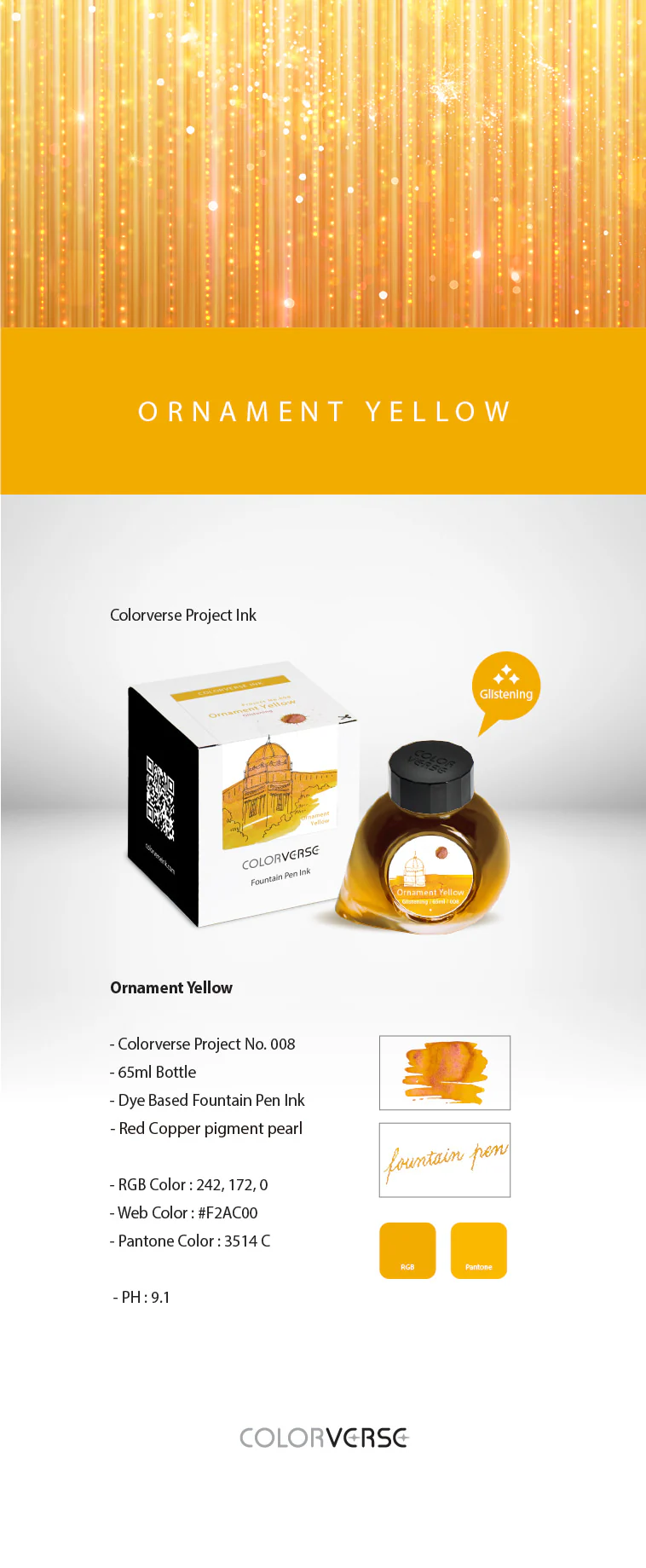 Colorverse Project No. 008 Ornament Yellow - Image 4