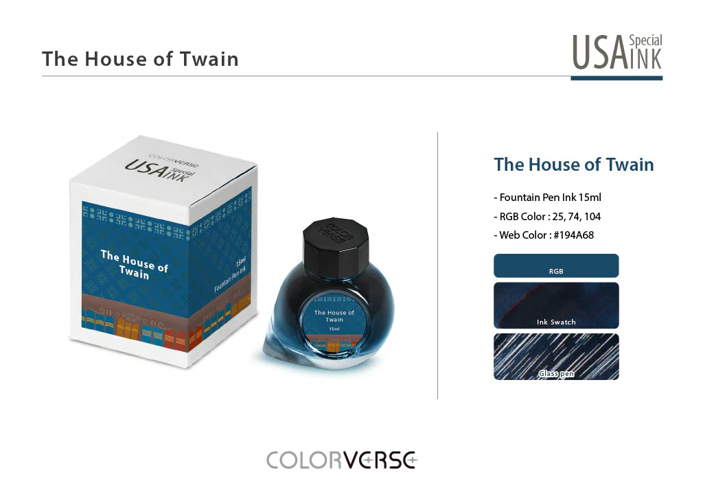 Colorverse USA Special Series Ink- Connecticut- The House of Twain - Image 3