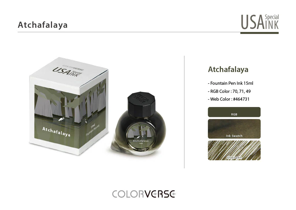 Colorverse USA Special Series Ink- Louisiana- Atchafalaya - Image 3