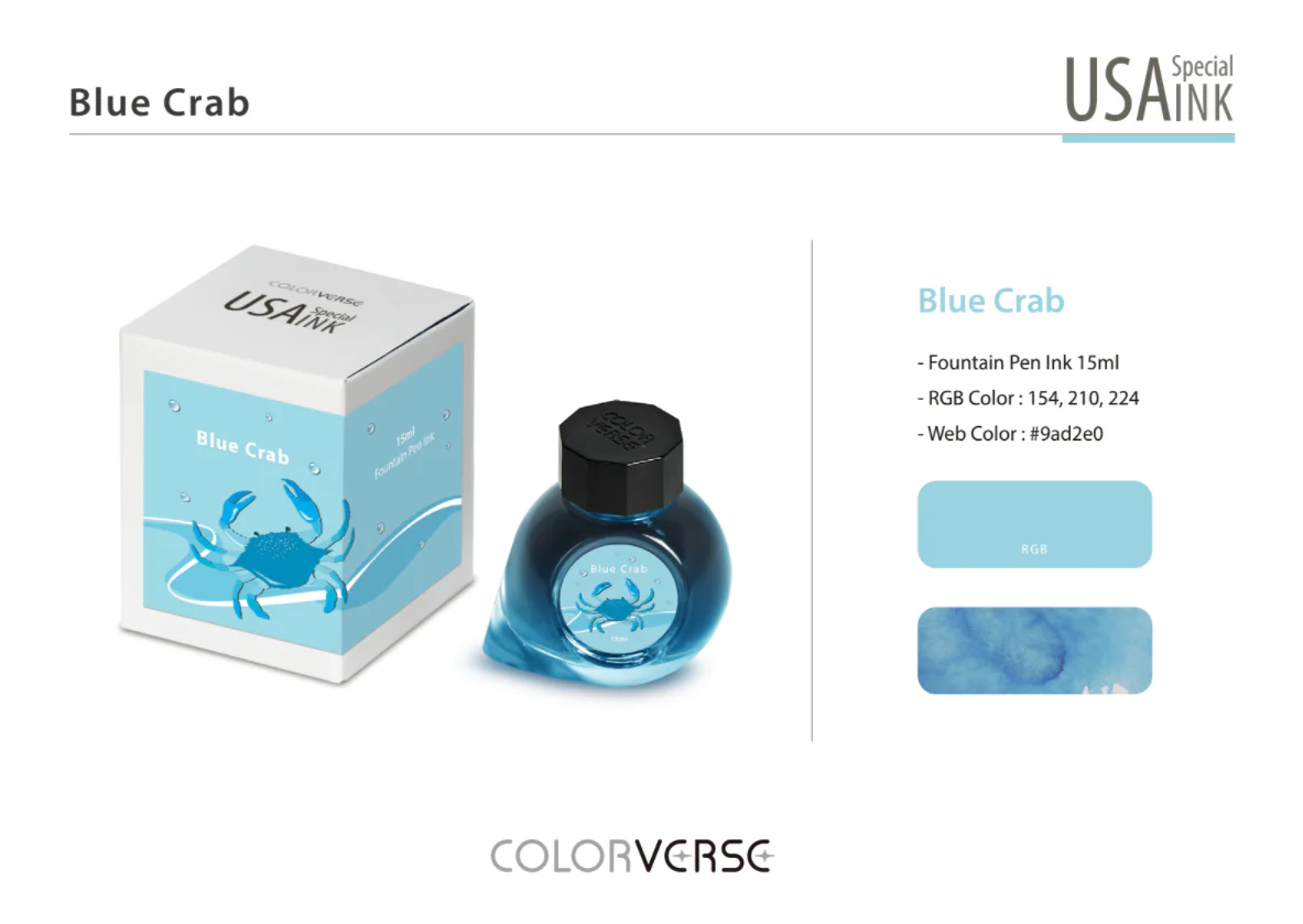 Colorverse USA Special Series Ink- Maryland - Blue Crab - Image 3