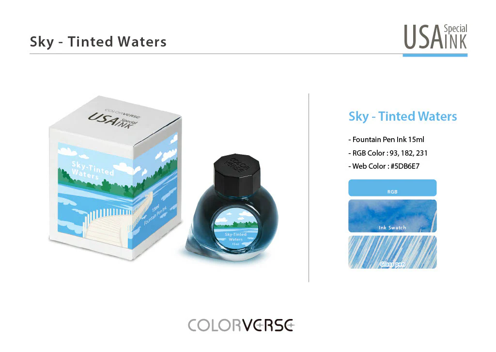 Colorverse USA Special Series Ink- Minnesota - Sky Tinted Waters - Image 2