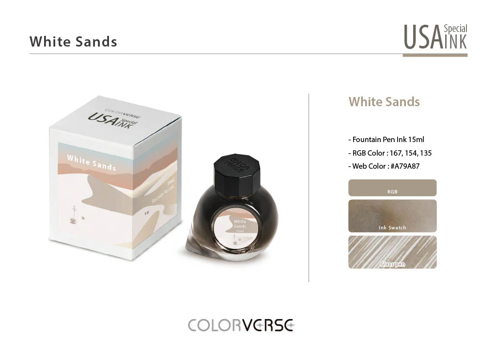 Colorverse USA Special Series Ink- New Mexico - White sands - Image 3