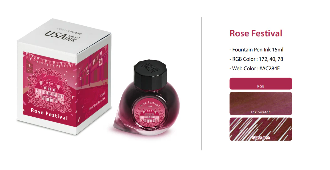Colorverse USA Special Series Ink - Oregon - Rose Festival - Image 2