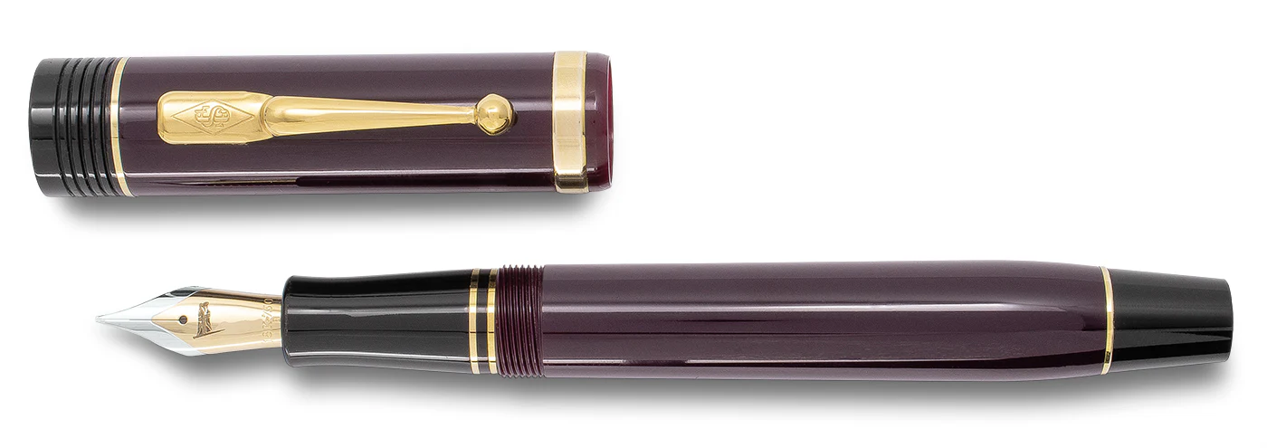 Conway Stewart Churchill - Bordeaux with Gold Trim - Image 2