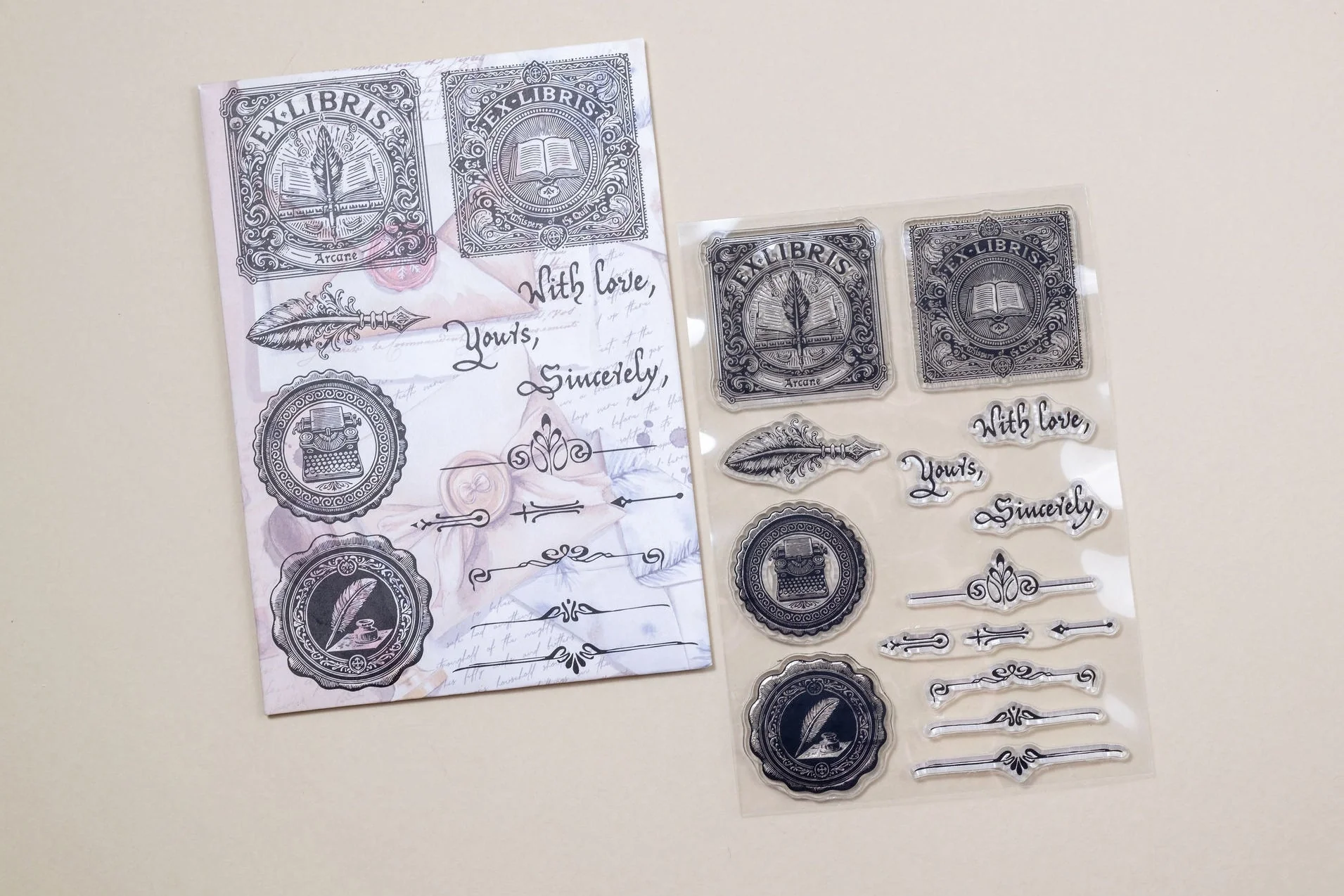 CoraCreaCrafts - The Writing Desk Clear Stamp