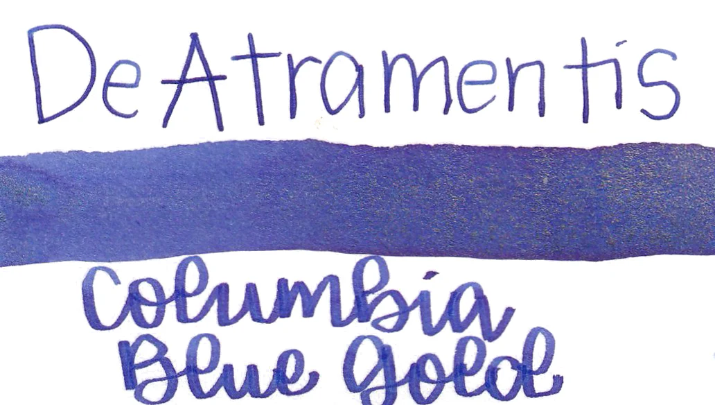 De Atramentis Pearlescent Columbia Blue Gold