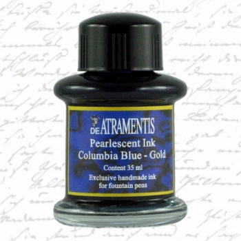 De Atramentis Pearlescent Columbia Blue Gold - Image 2