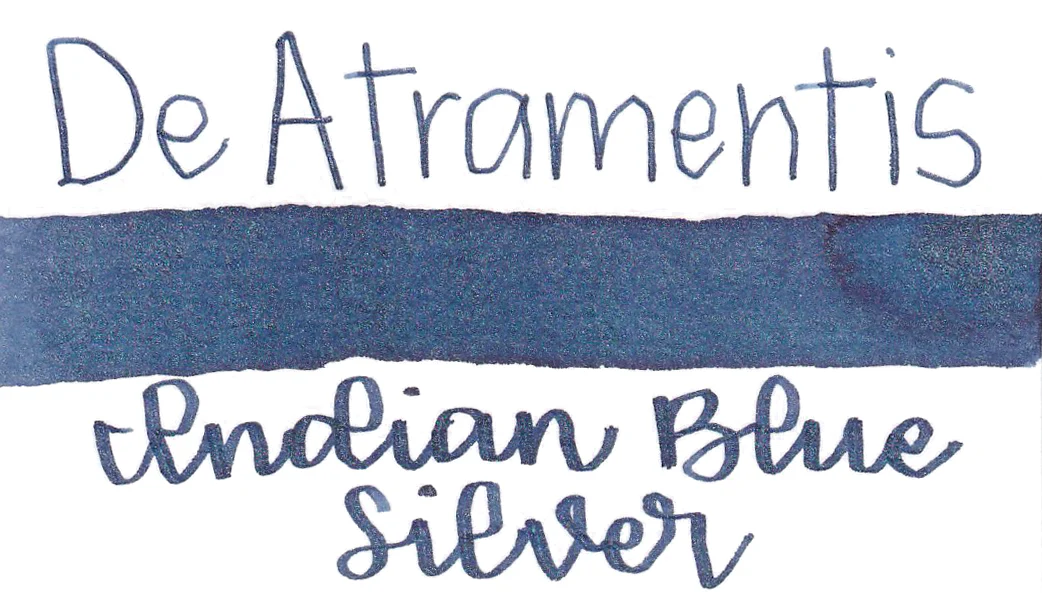 De Atramentis Pearlescent Indian Blue Silver