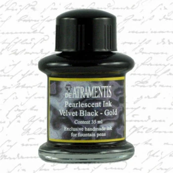 De Atramentis Pearlescent Velvet Black Gold - Image 2