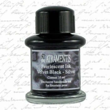 De Atramentis Pearlescent Velvet Black Silver - Image 2