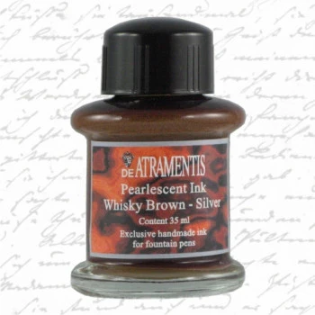 De Atramentis Pearlescent Whisky Brown Silver - Image 2