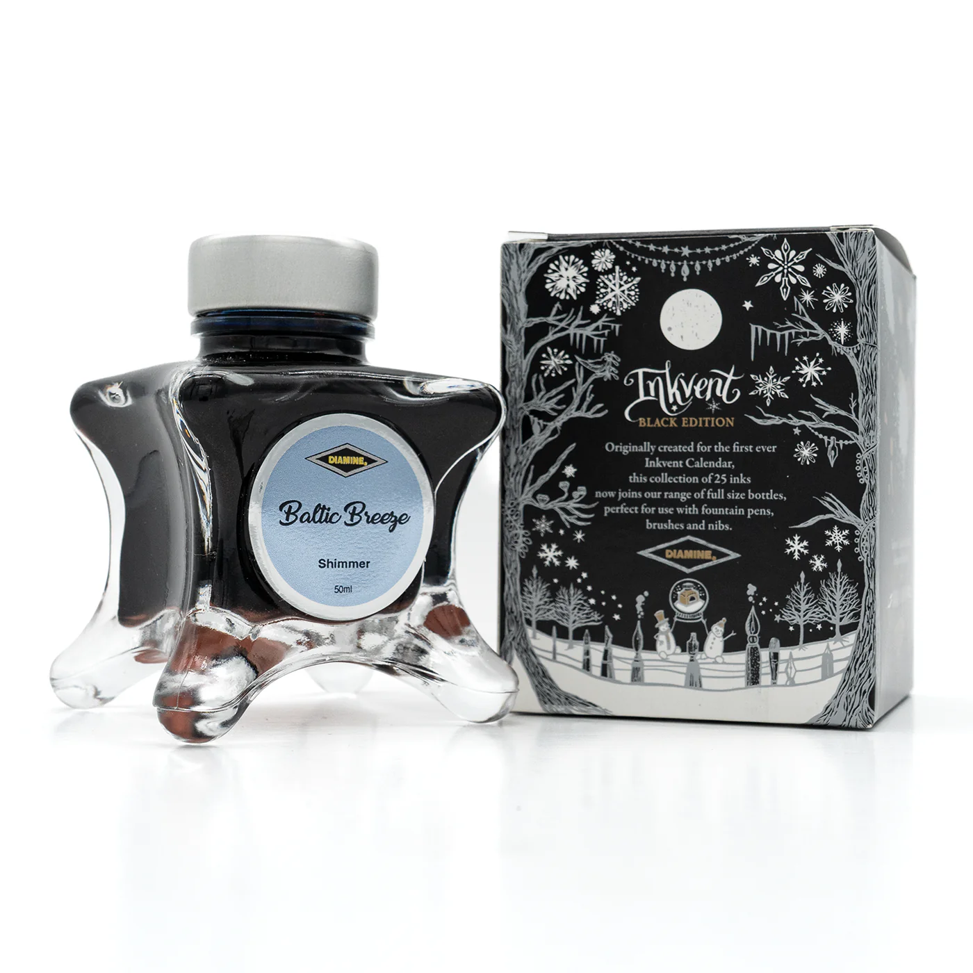 Diamine Black Edition Baltic Breeze Shimmer Ink - Image 2