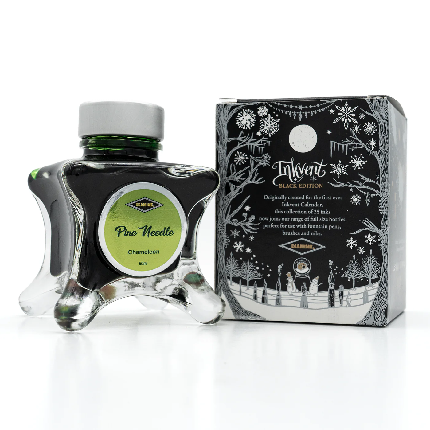 Diamine Black Edition Pine Needle Shimmer Ink - Image 2