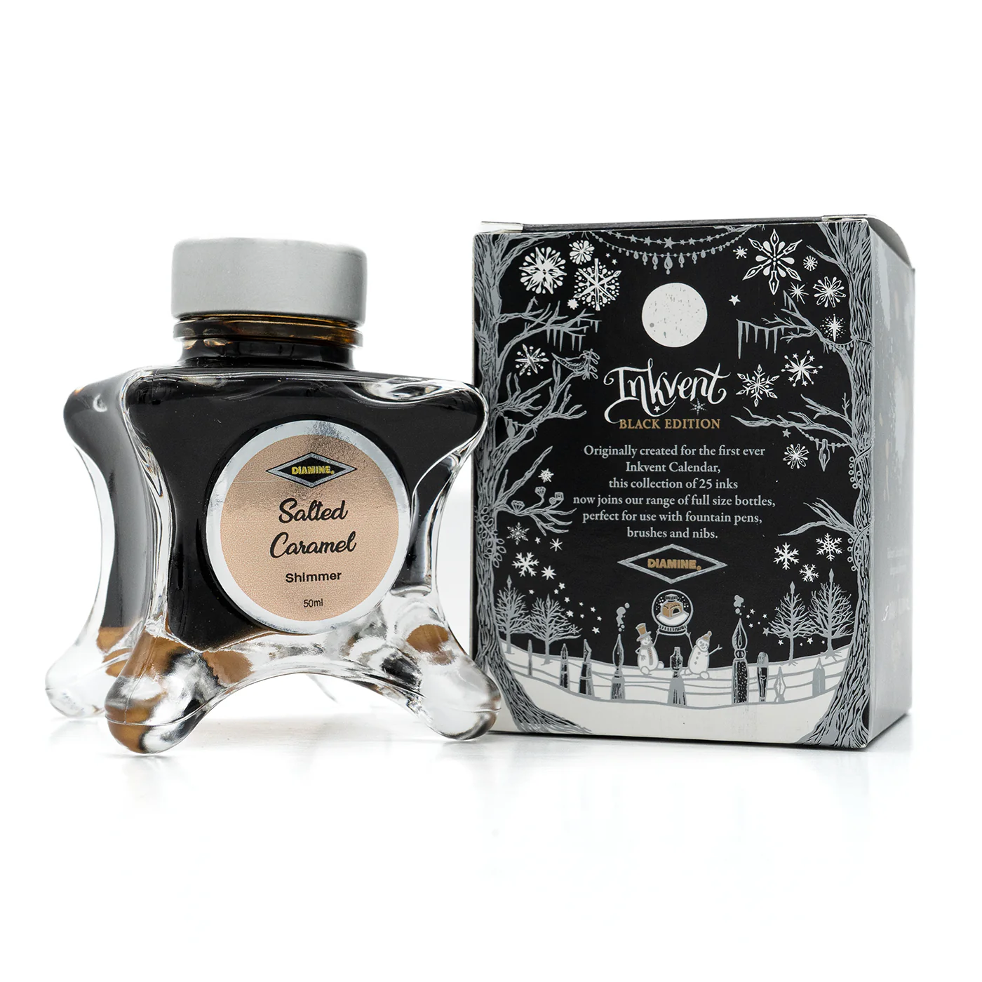 Diamine Black Edition Salted Caramel Shimmer Ink - Image 2