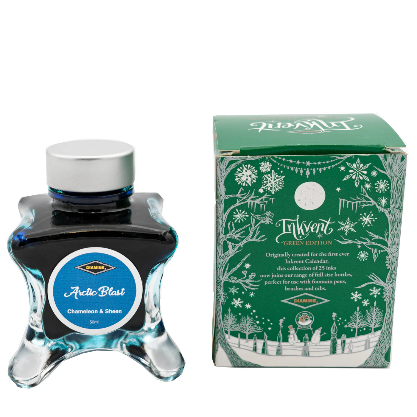 Diamine Green Edition Chameleon & Sheen Ink - Arctic Blast - Image 2