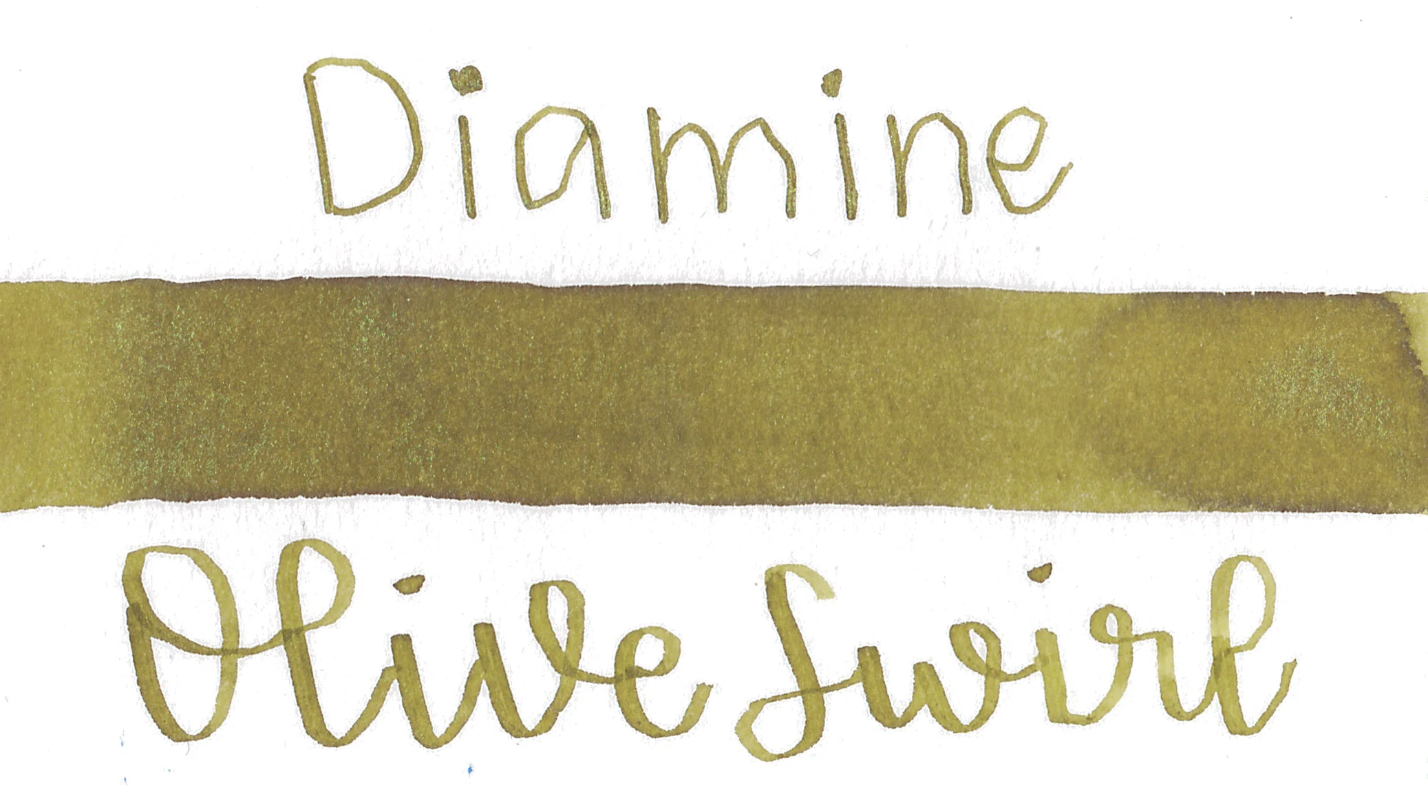 Diamine Green Edition Ink - Olive Swirl