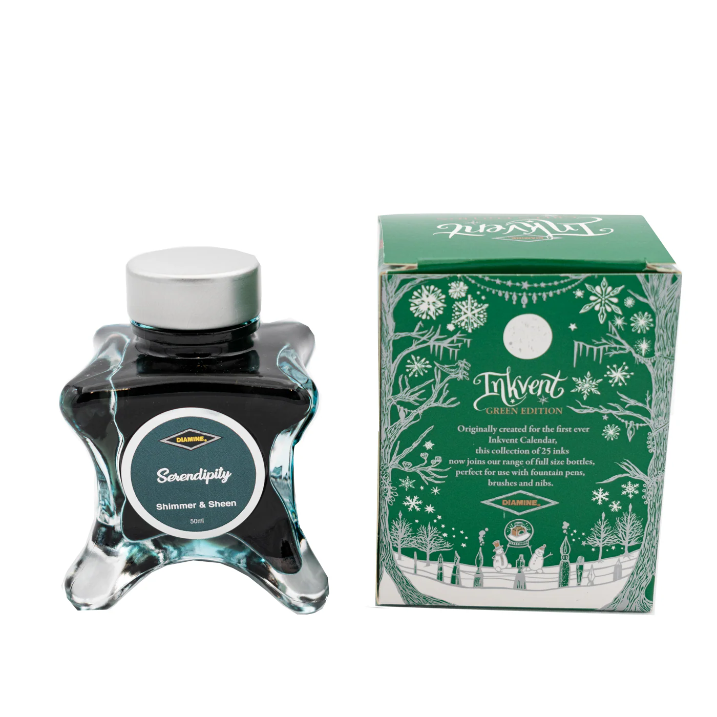 Diamine Green Edition Shimmer & Sheen Ink -  Serendipity - Image 2