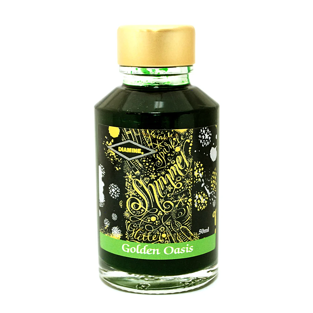 Diamine Shimmer-tastic Golden Oasis - Image 2