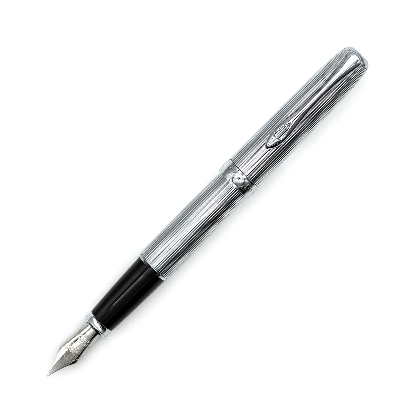 Diplomat Excellence A2 Fountain - Guilloche Stripes Chrome - Image 2