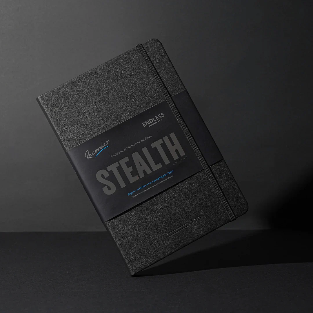 Endless Recorder Notebook Stealth Black