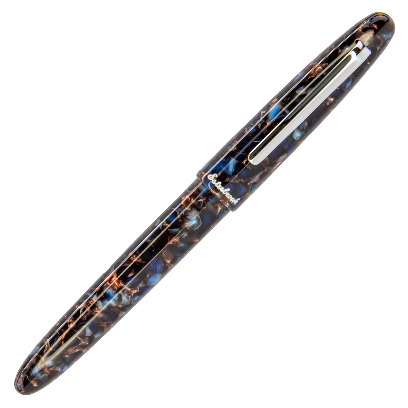 Esterbrook Estie Nouveau Bleu with Chrome Trim Fountain - Image 2