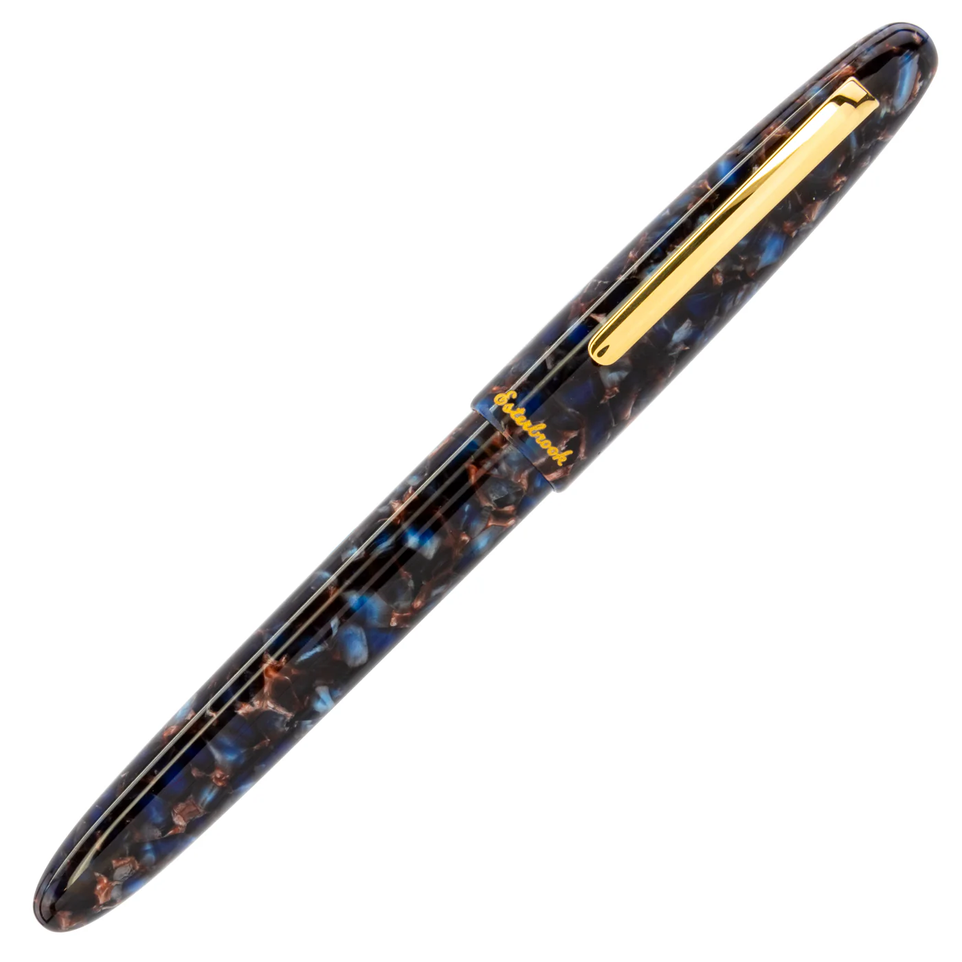 Esterbrook Estie Nouveau Bleu with Gold Trim Fountain - Image 2